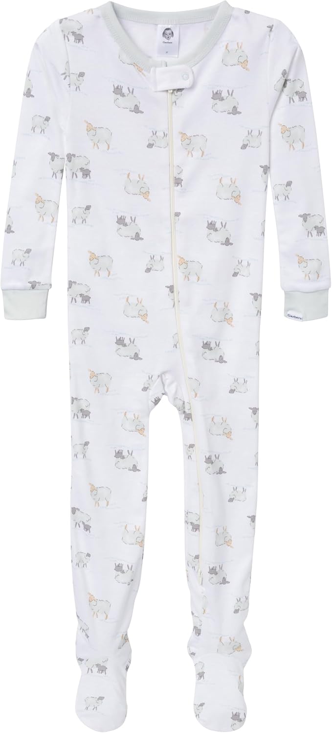 Gerber baby-boys Baby-boys 4-pack Footed Pajamas