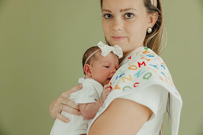 Copper Pearl Baby Burp Cloth Large 21''x10'' Size Premium Absorbent Triple Layer 3-Pack Gift Set Teacher