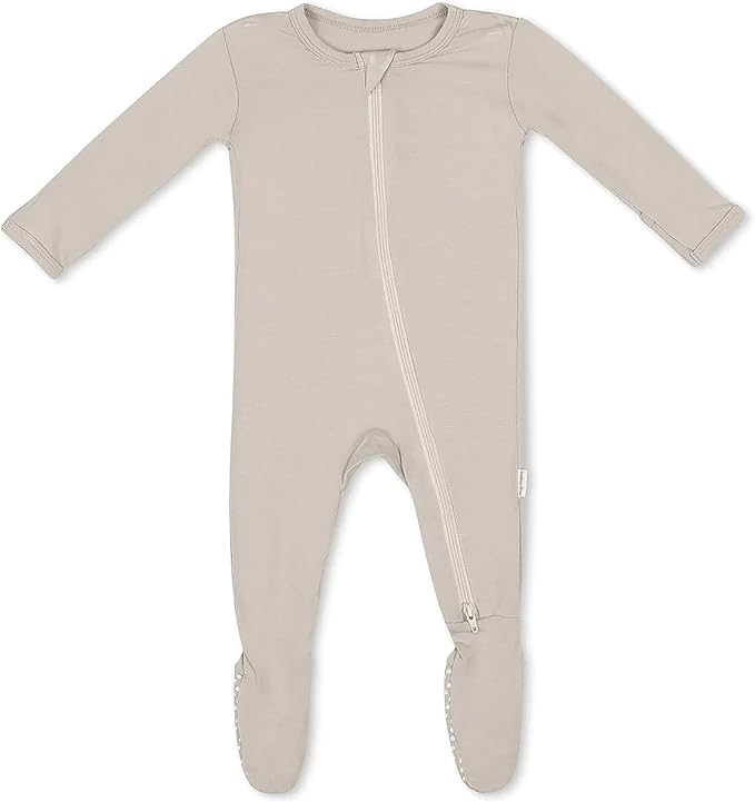 Bamboo Little Soft Baby Footie Pajamas, Baby Clothes, Newborn Sleepers, 95% Viscose and 5% Spandex, 0-24 Months
