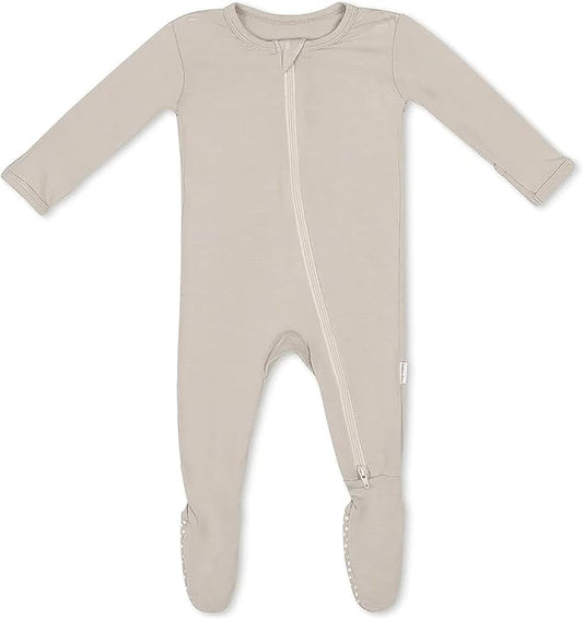 Bamboo Little Soft Baby Footie Pajamas, Baby Clothes, Newborn Sleepers, 95% Viscose and 5% Spandex, 0-24 Months