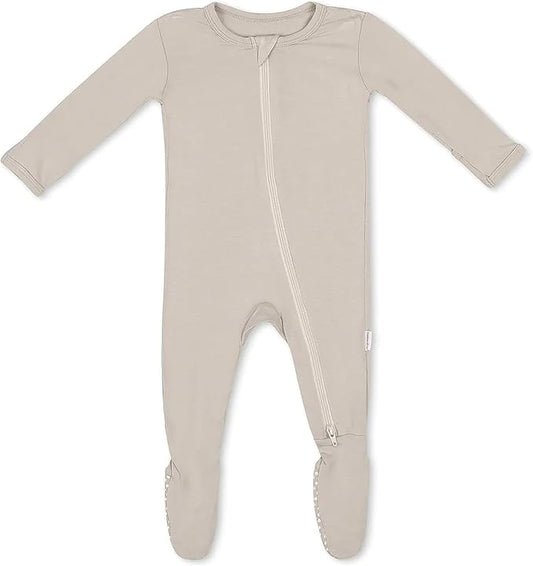 Bamboo Little Soft Baby Footie Pajamas, Baby Clothes, Newborn Sleepers, 95% Viscose and 5% Spandex, 0-24 Months