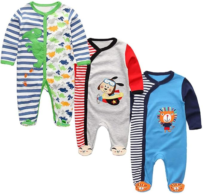 Baby and Toddler Footed One-Piece Romper Jumpsuit Cotton Baby Clothes Play Infant Girls Boys Newborn Outfits