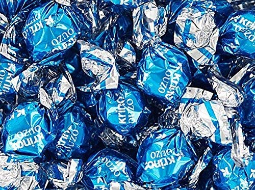 Krinos Ouzo Candy - Greek Favorite - Licorice Flavored Treat - Delicious Hard Candy - All Natural Flavors - Contains No Alcohol and No Gluten - Perfect for Parties, Party Favors, or Gifts (2pk)