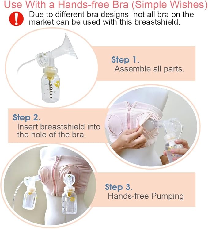 Maymom Breast Pump Accessories Compatible with Medela Pump in Style Pumps, Large Breastshields (27 mm (Large))