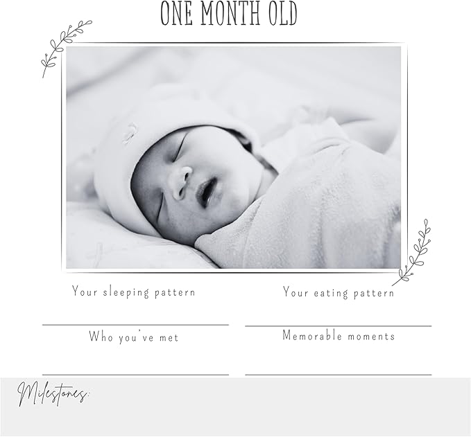Joss & Lac Gender Neutral | Minimalist Keepsake Memory Book Photo Album for Baby Boy or Girl First 5 Years – A Milestone Book to Record Every Event from Birth to Age 5 (Off White)