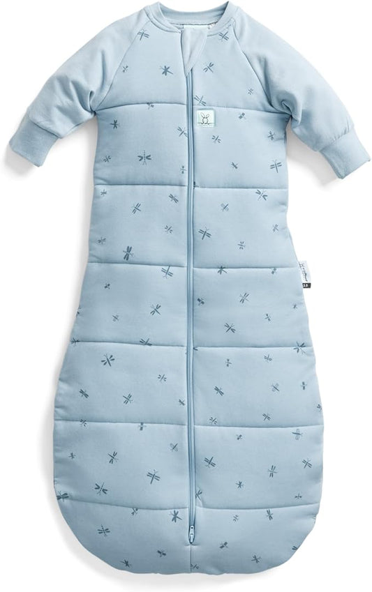 ergoPouch 3.5 Tog Jersey Sleeping Bag – Arms-Out Baby Sleep Sack – Soft, Breathable & Comfortable (3-12 Months, Dragonflies)