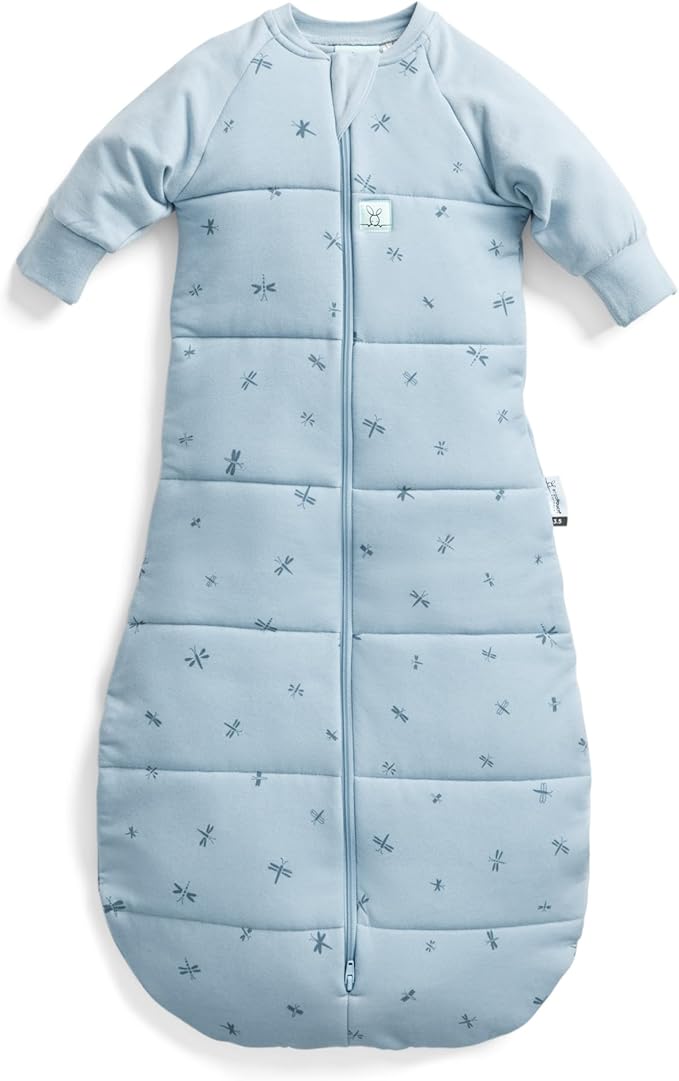 ergoPouch 1.0 Tog Jersey Sleeping Bag – Arms-Out Baby Sleep Sack – Soft, Breathable & Comfortable (Dragonflies, 3-12 months)