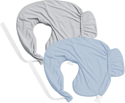 Nursing Pillow Covers Compatible with Breast Feeding Pillow Nursing Pillow (2 Pack Covers-Pillow NOT Included)