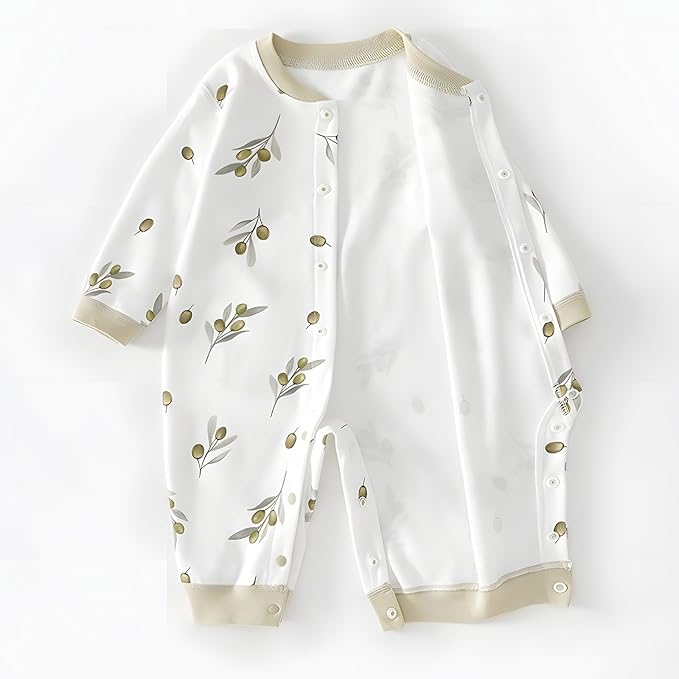 100% Organic Cotton Soft 3-24 Months 2-Piece Unisex Footless Newborn Baby Sleepers Pajamas Romper Boys Girls