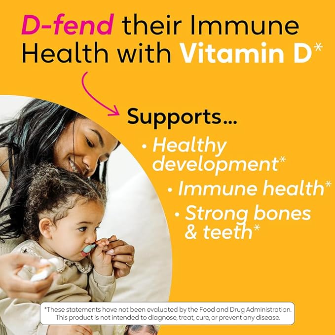 BioGaia Immune Active Baby Probiotic Drops + Vitamin D | for Babies & Toddlers 0-36 Months | Supports Digestive & Immune Health | Allergen, Dairy, Soy & Gluten Free | 50 Day Supply