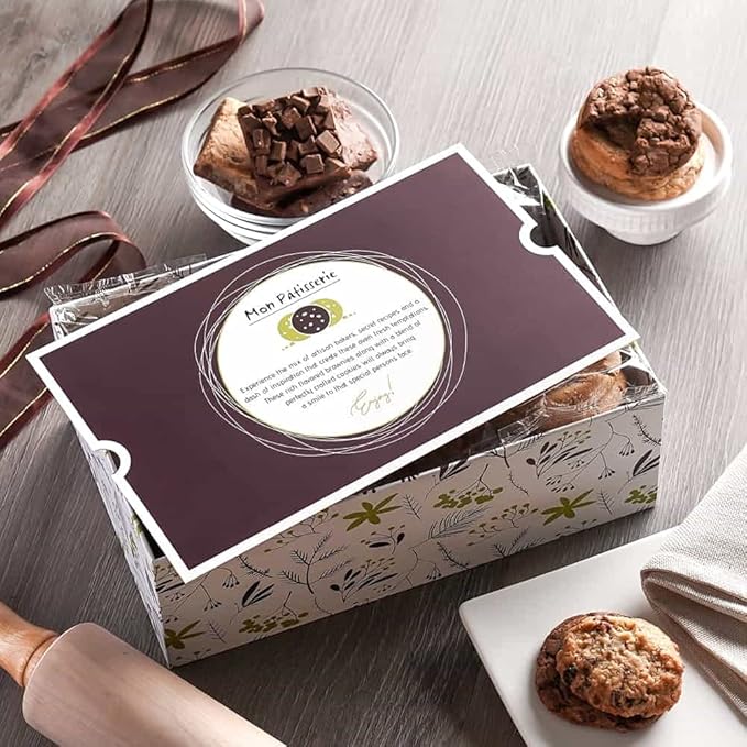 Broadway Basketeers Deluxe Bakery and Cookies Gift Baskets for Delivery Gourmet Cookies and Brownies, Individually Wrapped Edible Care Package for Sympathy, Get Well, Thinking of You, Thank You Gift