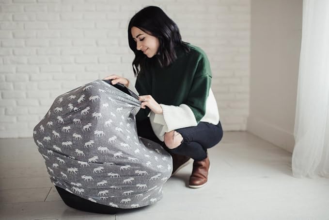 Scout Copper Pearl Multi-Use Cover: Car Seat, Nursing, Stroller - Stretchy Fabric, All-Season, Stylish Designs, Easy Access