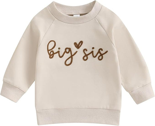 Twopumpkin Baby Toddler Girl Boy Sweatshirt/Romper Long Sleeve Sister Brother Matching Outfit Newborn Clothes
