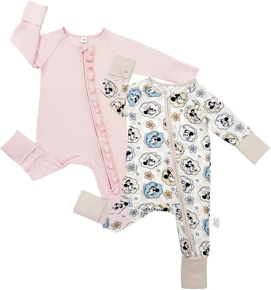 Bow Dream Bamboo Rayon Baby Pajamas Infant Sleepers Newborn Girl Boy Clothes Rompers Jumpsuit Outfit