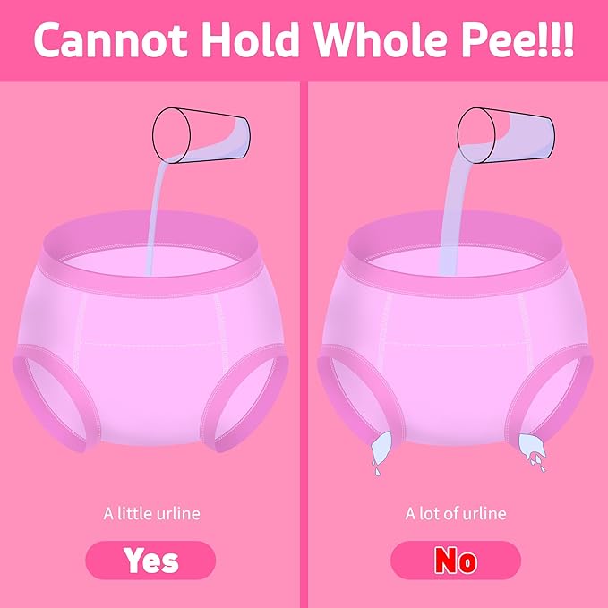 BIG ELEPHANT 10-Pack Baby Potty Training Underwear, Soft 100% Cotton Absorbent Training Pants for Boys & Girls, Ages 12M-10Y