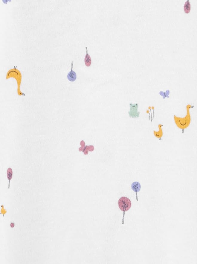 Simple Joys by Carter's Baby Girls' Cotton Footed Sleep and Play, Pack of 2