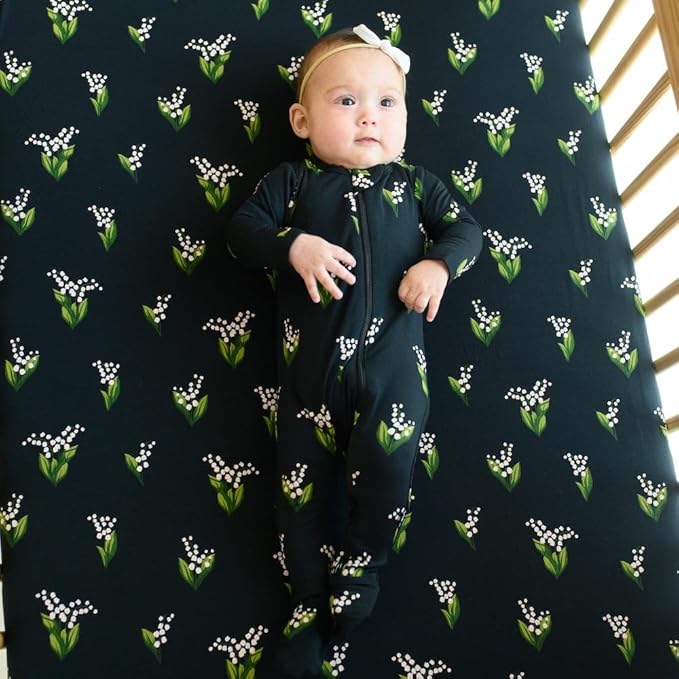 KYTE BABY Unisex Zipper Closure Footies, Rayon Made From Bamboo, 0-24 Months