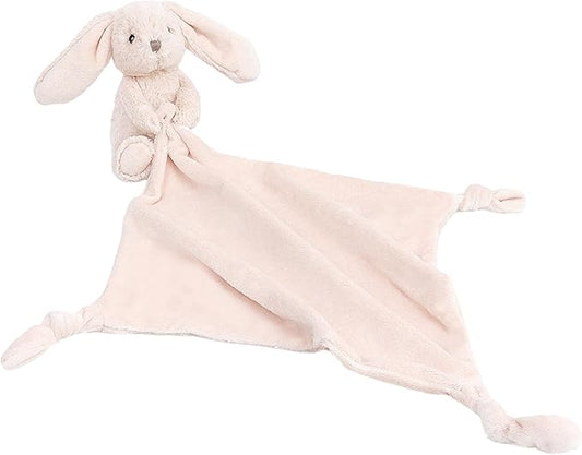 MON AMI Rosie The Bunny Plush Lovey for Babies – 13.5” | Knotted Security Blanket for Newborns