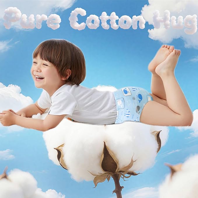 Upairy Training Pants Potty Training Underwear for Boys Girls,Toddler Potty Pants for 2T-5T,Soft Absorbent & Leak-Proof with Characters, 100% Cotton Washable (8PCS,S)