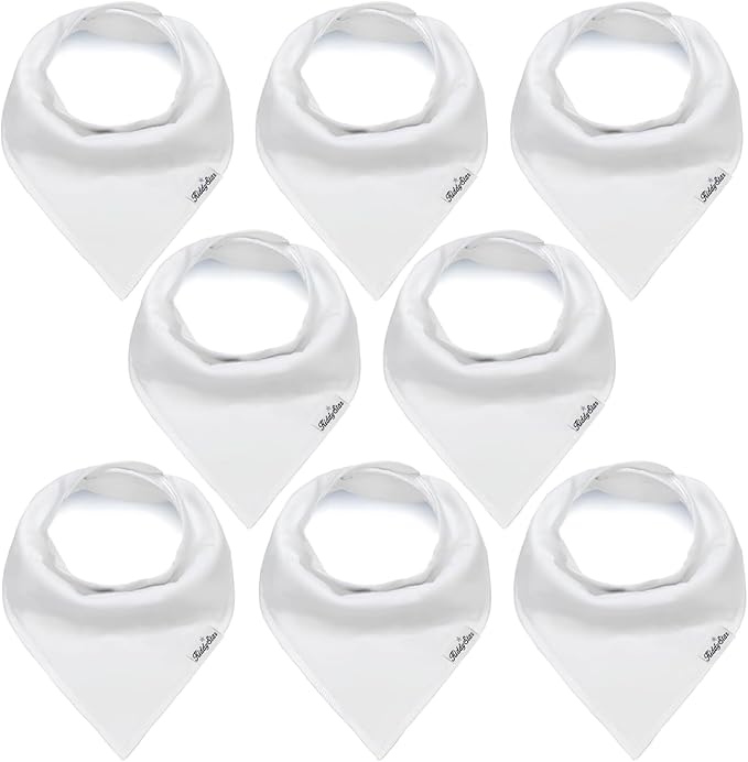 Organic Cotton Baby Bibs for Boys, Girls - Soft Drooling and Teething Bibs - Absorbent, Adjustable Bib for Toddlers