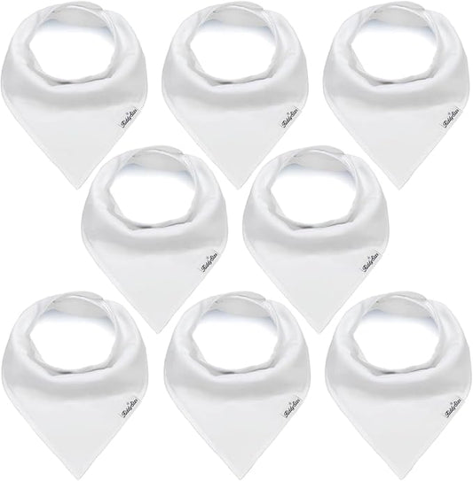 Organic Cotton Baby Bibs for Boys, Girls - Soft Drooling and Teething Bibs - Absorbent, Adjustable Bib for Toddlers