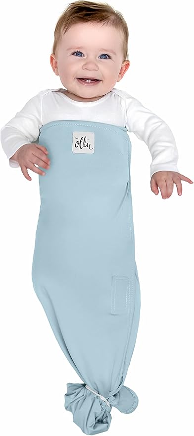 The Ollie Swaddle – Adjustable Baby Swaddle for Newborns | Pediatrician-Approved for Safe Sleep | Easy Closure | Arms-Out | Lightweight, Machine-Washable | Easy Diaper Access