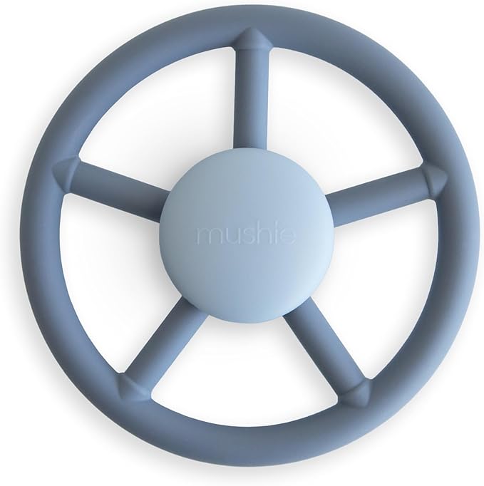 mushie Wheel Suction Spinner Toy | Toddler Sensory Toys for Bath & Play