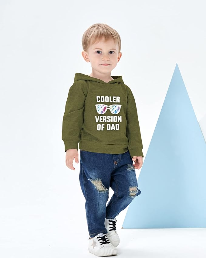 NZRVAWS Baby Boy Clothes Toddler Boy Outfit 2 3 4T 6 12 18 24 Month Fall Winter Hoodie Ripped Jeans Clothing