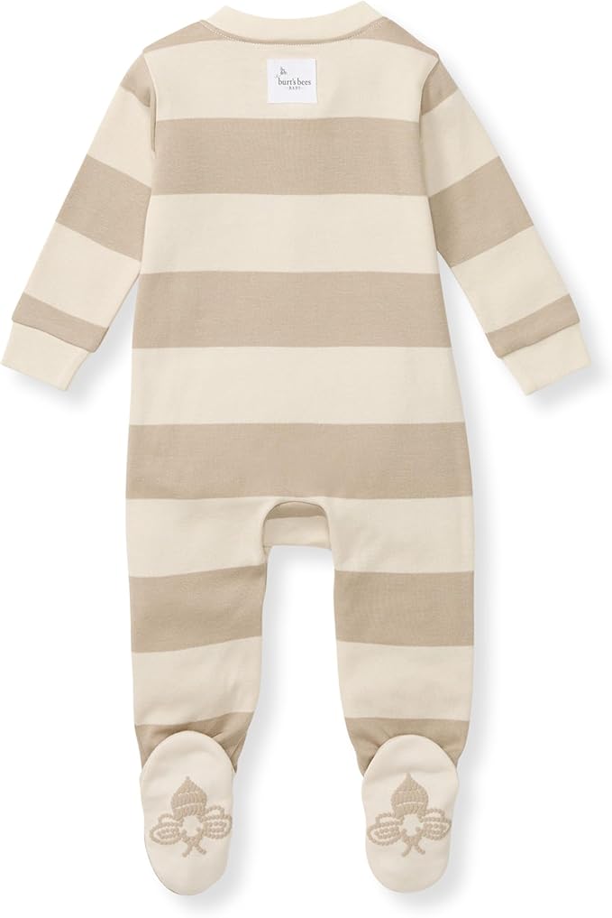 Burt’s Bees Baby Boys' One-Piece Sleep and Play 100% Organic Cotton PJs