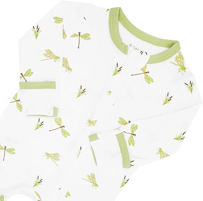 KYTE BABY Unisex Zipper Closure Footies, Rayon Made From Bamboo, 0-24 Months