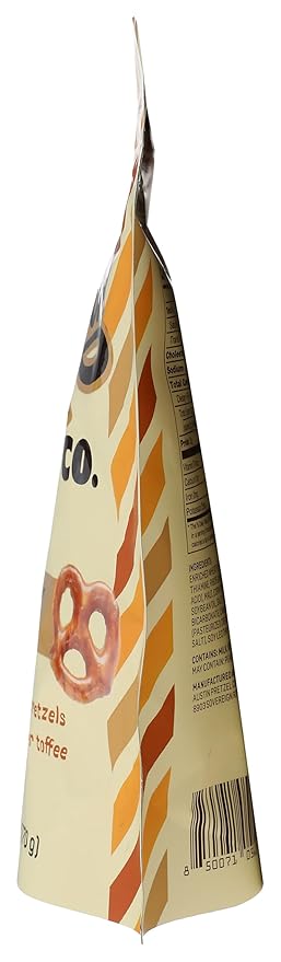 Lonestar Original Sweet & Salty Toffee Pretzels – 6 Oz Bite-Sized Crunchy Snacks Coated in Rich Buttery Toffee & Sea Salt – Texas-Style Bold Flavor, Perfect for Anytime Snacking