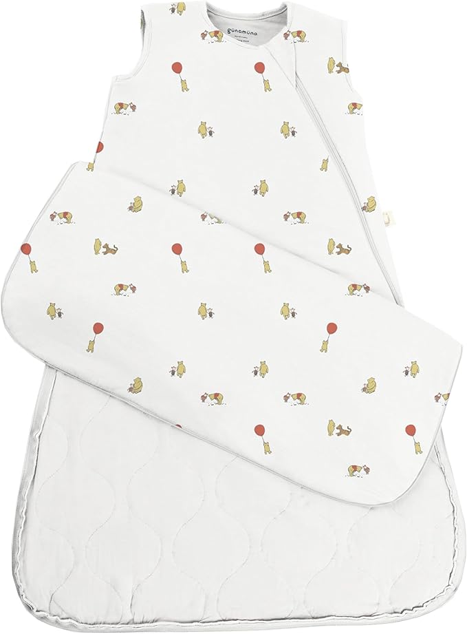 GUNAMUNA günamüna Unisex Baby, Toddler Wearable Blanket, Sleeping Bag Bamboo Rayon, Sleep Sack with Diaper Zipper, 2.6 TOG