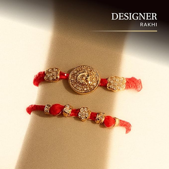 Laumière Gourmet Fruits | Rakhi for Brother with Gift Set | Rakhi with Sweets | Raksha Bandhan Premium Dry Fruits & Nuts Box with 2 Rakhis & Roli Combo – Rakhi Hamper for Brother - No Added Sugar, Vegan, Halal