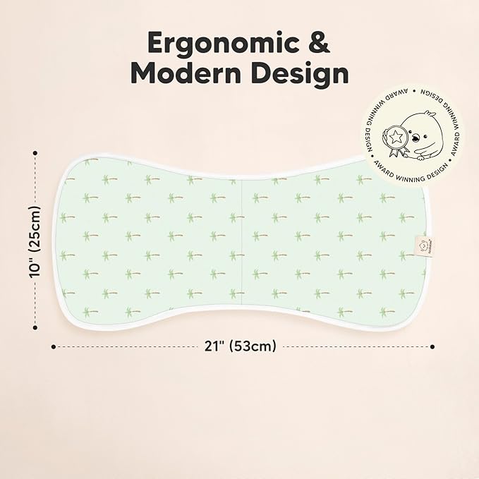 Organic Burp Cloths Baby Boy & Girl - 5-Pack Super Absorbent Cotton Burping Cloths for Babies, Soft & Plush Newborn Spit Up Rags, Infant Towels for Milk Spit Up, Unisex, Large 21" x 10" (Roarsome)