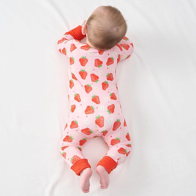 pureborn Baby Boys Girls Sleeper Snug Fit Viscose from Bamboo Pajamas 0-24 Months