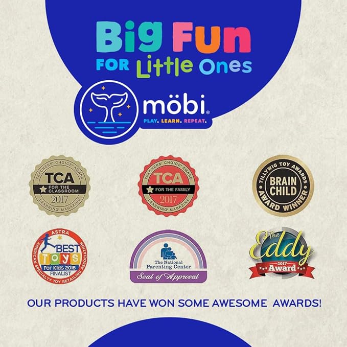 Mobi Peeka Activity Toy - Tummy Time Baby Mirror, Food Grade Silicone Montessori Toys, Shatterproof Mirror for Babies, BPA and Phthalate Free - for 0-6 Months Newborns and Up