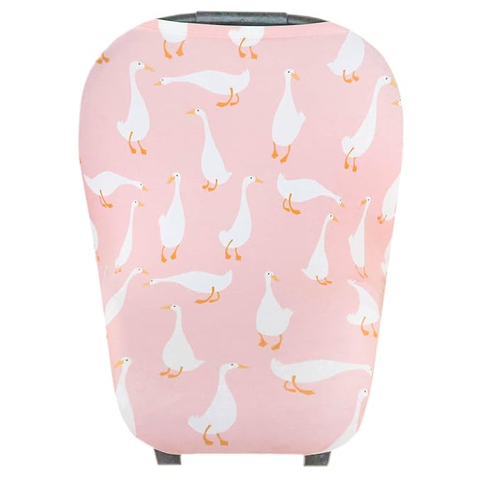 Copper Pearl Multi-Use Cover: Car Seat Covers, Nursing Cover, and Stroller Cover for Sun - Stretchy Fabric, All-Season Use, Stylish Designs, Easy Access for Moms - Goosie