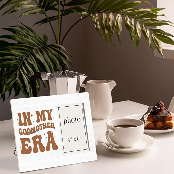 Godmothers Gift for Women Picture Frame, Godmother Proposal Gift, Will You Be My Godmother Gifts from Godchild Photo Frame for 4 x 6 Inch Photo