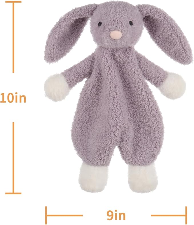 Apricot Lamb Bunny Snuggler Blanket Soft Loveys for Babies, Security Blanket for Baby Boy and Girl, for Infant and Toddlers