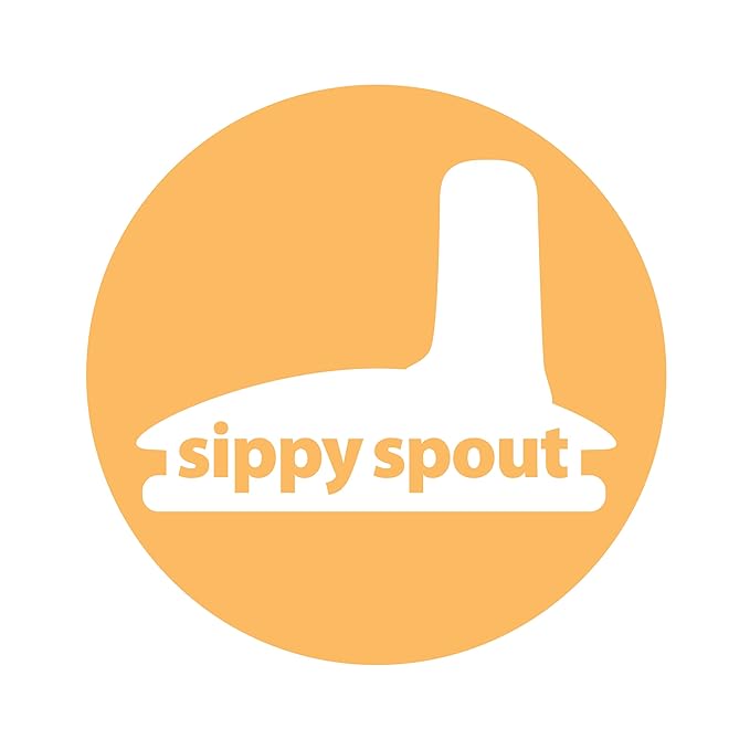 Dr. Brown's Milestones Wide-Neck Sippy Spout Bottle with 100% Silicone Handles, Easy-Grip Handles with Soft Sippy Spout, 9oz/270mL, Gray, 1-Pack, 6m+