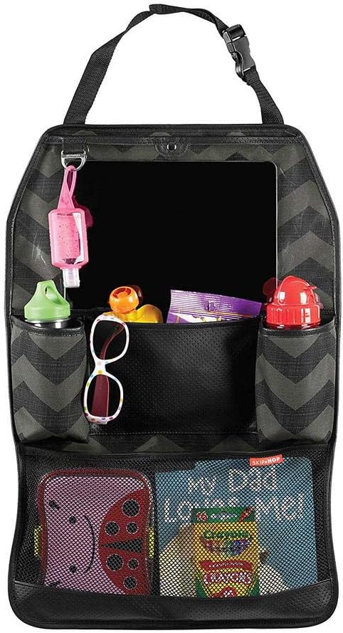 Skip Hop Back Seat Car Organizer, Style Driven, Black, 0.6 lb
