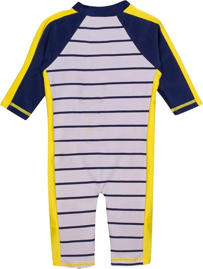 SwimZip Boys' Long-Sleeve UPF 50+ Swimsuit for Baby, Toddler, & Little Boys