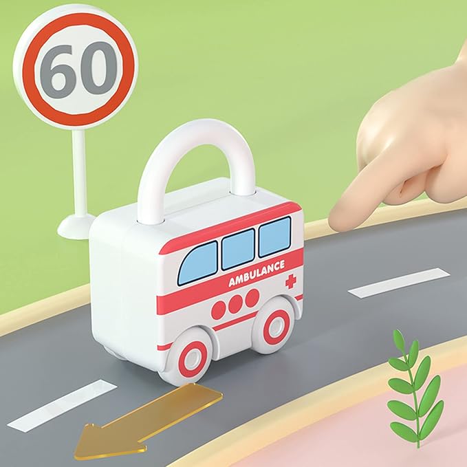 Montessori Educational Toys Learning Games Busy Board - Toddler Car Activities - Baby Sensory Fine Motor Skills Developmental Toys - Gifts for 12 18 24 Month Age 1 2 3 4 One Two Year Old Boys Girls