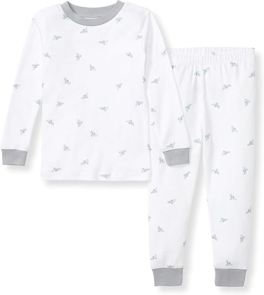 Burt's Bees Baby Boys' 2-Piece Long Sleeve Tee and Pants Organic Cotton Pajama Set