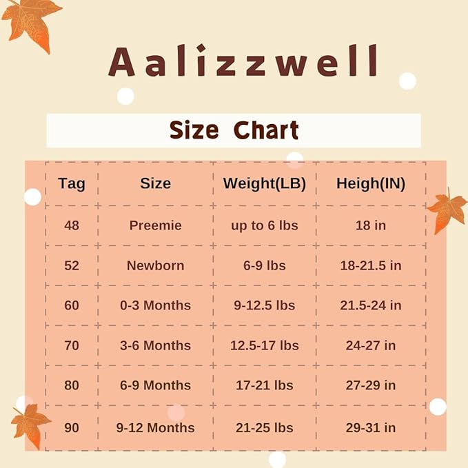 Aalizzwell Preemie Newborn Infant Baby Girls Clothes Ribbed Romper Bodysuit Pants Set Fall Winter Outfits