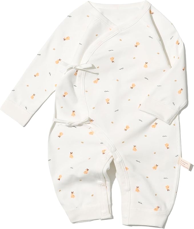 100% Organic Cotton Soft 0-6 Months 2-Piece Unisex Footless Newborn Baby Sleepers Pajamas Romper Boys Girls