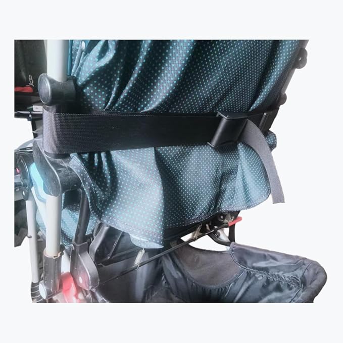 2Pcs Pushchair Stroller Straps Sit Up Seat for Stroller Universal Sit Me Up Straps Upright Pram Seat Sit Me Up Chair for Babyzen Stroller Yoyo Connect Stroller Accessories Child Stroller Baby (Black)