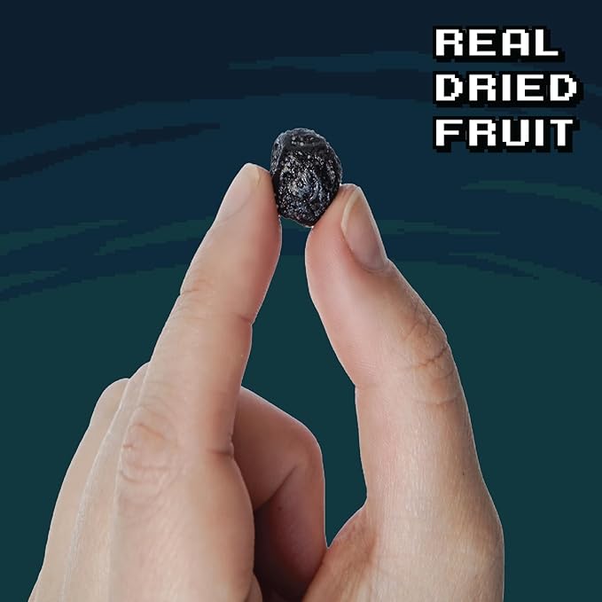 Final Boss Sour Candy, Sour Blueberries, 10 Pack, Level 3, Fruit Chews with Real Dried Fruit, No Artificial Colors or Flavors, Low Calorie Snack for Kids, Teens, Adults, Lunch Boxes & On The Go