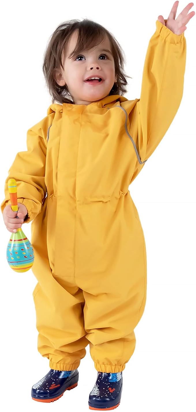 JAN & JUL Waterproof Rain Suit, Windproof Coveralls for Toddlers and Kids