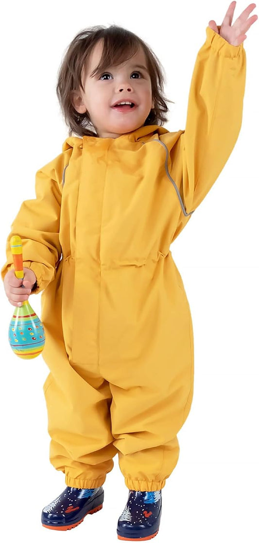 JAN & JUL Waterproof Rain Suit, Windproof Coveralls for Toddlers and Kids